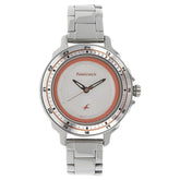 Fastrack, Women's  Watch Analog, Silver Dial Silver Stainless Steel Band, 6135SM01,